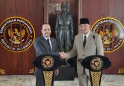 Panglima TNI Dampingi Menhan RI Terima Kunjungan Wakil Perdana Menteri sekaligus Menteri Negara Urusan Pertahanan Qatar