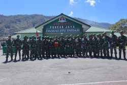 Kodim 1714/Puncak Jaya Gelar Korps Rapot Pindah Satuan dan Penerimaan Personel Baru