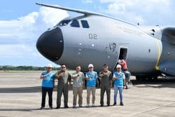 Menembus Jarak Demi Terangnya Negeri, Lanud Sjamsudin Noor Dukung Misi Airbus A-4002M TNI AU Percepat Pemulihan Kelistrikan Sumatera