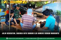 Jalin Kedekatan, Babinsa Kota Bangun Ilir Komsos dengan Warganya