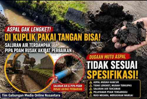 Proyek Jalan Nasional Pasuruan–Probolinggo (Lingkar Utara) Disorot, Dugaan Kualitas Aspal Rendah
