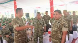 Pastikan Kesiapan Prajurit, Wapang TNI Bersama Menhan Tinjau Marshalling Area Yonif TP 937/Satria Kalijaga