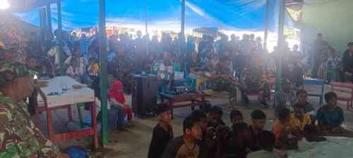 Tumbuhkan Semangat Kebersamaan, Kodim 1710/Mimika Kembali Gelar Nobar Piala Dunia Bersama Masyarakat