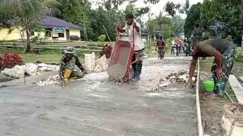 TMMD Ke-129 hari ke 2 (dua) TA 2026 Pembuatan Jalan Cor di Kampung Sesor, Tingkatkan Akses dan Kesejahteraan Masyarakat TMMD Ke-129 hari ke 2 (dua) TA 2026 Pembuatan Jalan Cor di Kampung Sesor, Tingkatkan Akses dan Kesejahteraan Masyarakat