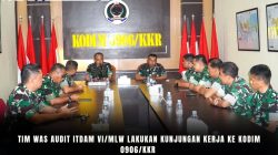 Tim Was Audit Itdam VI/MLW Lakukan Kunjungan Kerja ke Kodim 0906/Kkr Tim Was Audit Itdam VI/MLW Lakukan Kunjungan Kerja ke Kodim 0906/Kkr