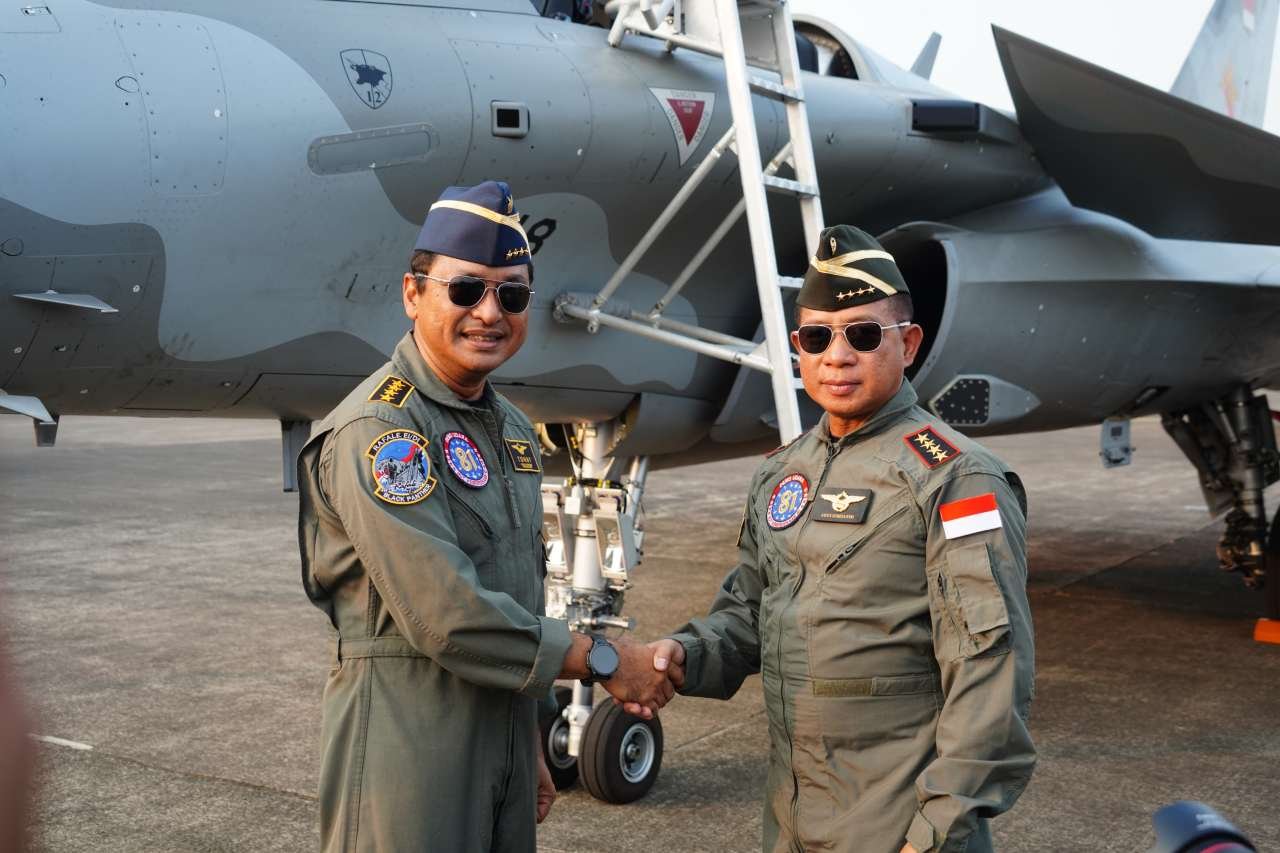 Panglima TNI Tinjau Kesiapan Alutsista Demo Udara HUT Ke-81 RI
