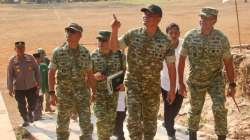 Wapang TNI Tinjau Karya Bakti, Pembangunan KDKMP dan Yonif TP 842/Badak Sakti di Pandeglang