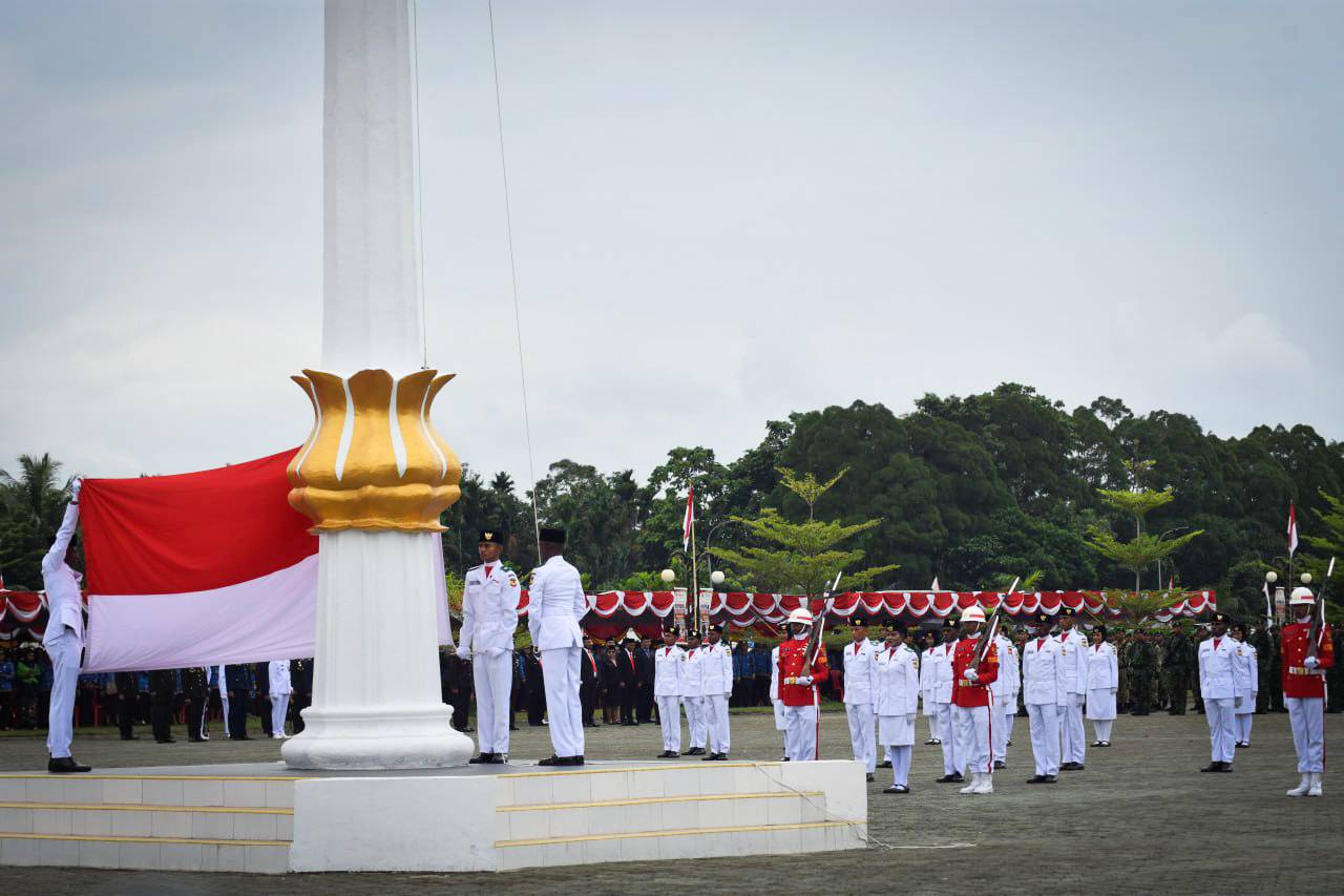 Semangat Kemerdekaan, Dandim 1710/Mimika Hadiri Upacara HUT ke-81 RI di Timika