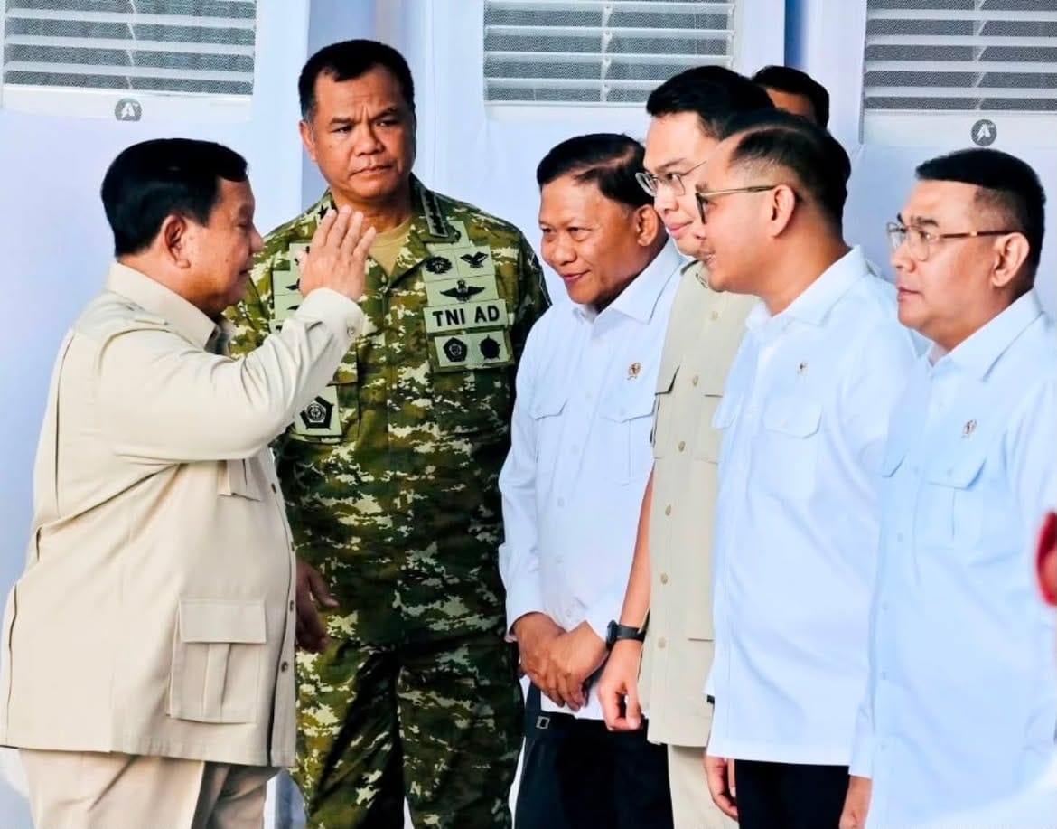 Wapang TNI Hadiri Peresmian PLTS 100 GWp Tahap Pertama Oleh Presiden RI
