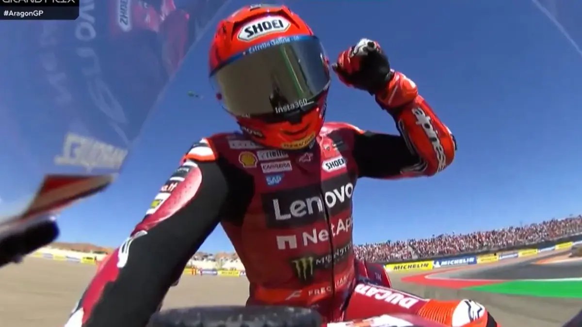 Marc Marquez Menangkan MotoGP Aragon 2026 Setelah Pertarungan Ketat