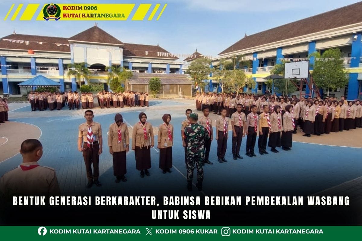 Bentuk Generasi Berkarakter, Babinsa Berikan Pembekalan Wasbang untuk Siswa Bentuk Generasi Berkarakter, Babinsa Berikan Pembekalan Wasbang untuk Siswa
