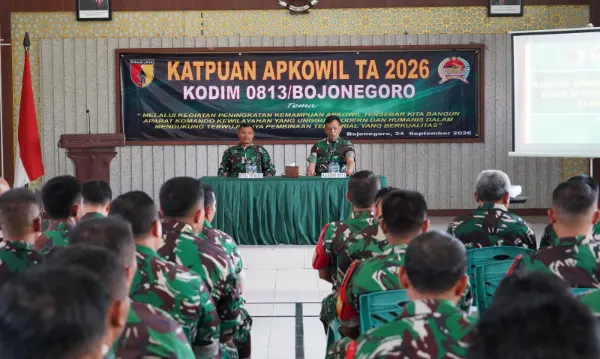 Kodim Bojonegoro Gembleng Apkowil: Pertajam Kemampuan Teritorial yang Unggul, Modern dan Humanis