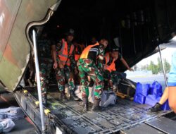 Hercules TNI AU Mendarat di Lanud Sjamsudin Noor Bawa Kekuatan Baru dari Kemhan RI, Penanganan Karhutla Kalimantan Selatan Kian Diperkuat
