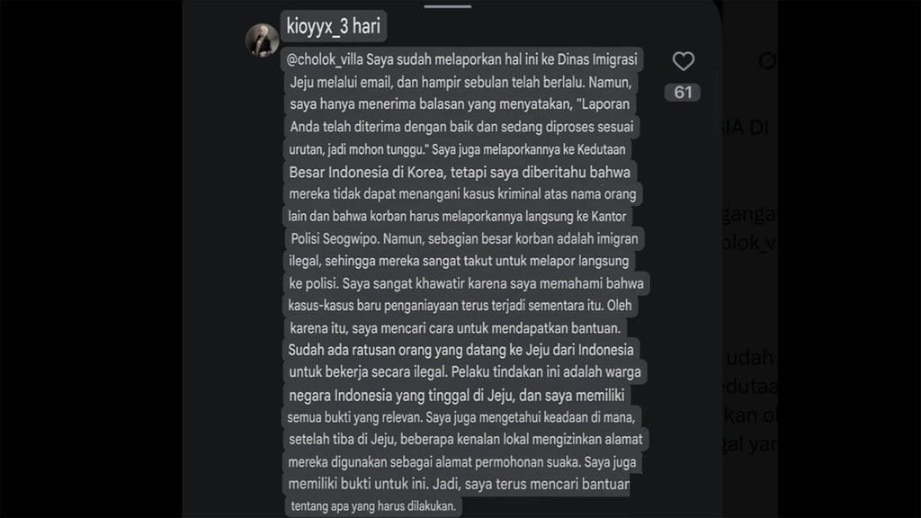 Kronologi Dugaan Tindak Pidana Perdagangan Orang WNI ke Pulau Jeju, Korea