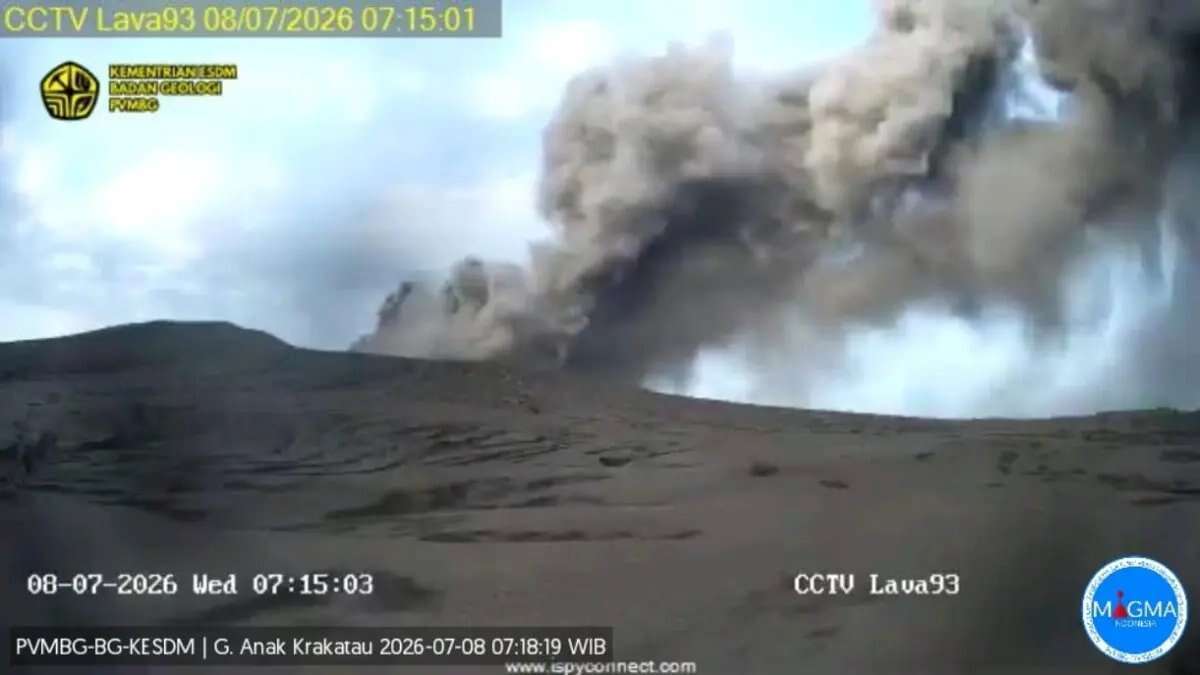 Update Aktivitas Gunung Anak Krakatau: Masih Siaga