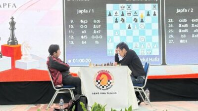 Kekalahan Duta dan Laysa di Turnamen Catur Japfa Chess Festival