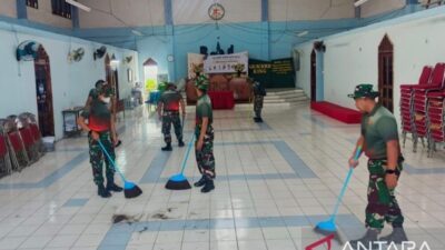 Aksi Sosial Brigade Parako 1 TNI AU di Bekasi