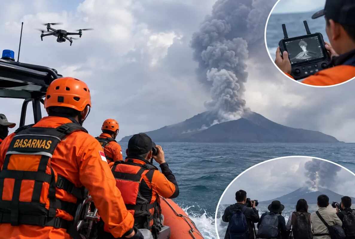 Kelima Jurnalis Hilang Kontak Setelah Meliput Erupsi Anak Krakatau