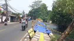Proyek Trotoar Sawangan Depok Diteliti Usai Ambles