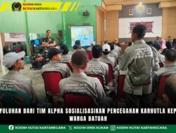 Penyuluhan Dari Tim Alpha Sosialisasikan Pencegahan Karhutla Kepada Warga Batuah