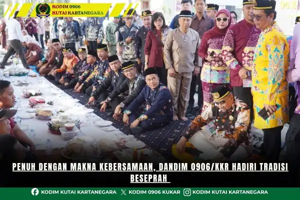 Penuh Dengan Makna Kebersamaan, Dandim 0906/Kkr Hadiri Tradisi Beseprah Penuh Dengan Makna Kebersamaan, Dandim 0906/Kkr Hadiri Tradisi Beseprah