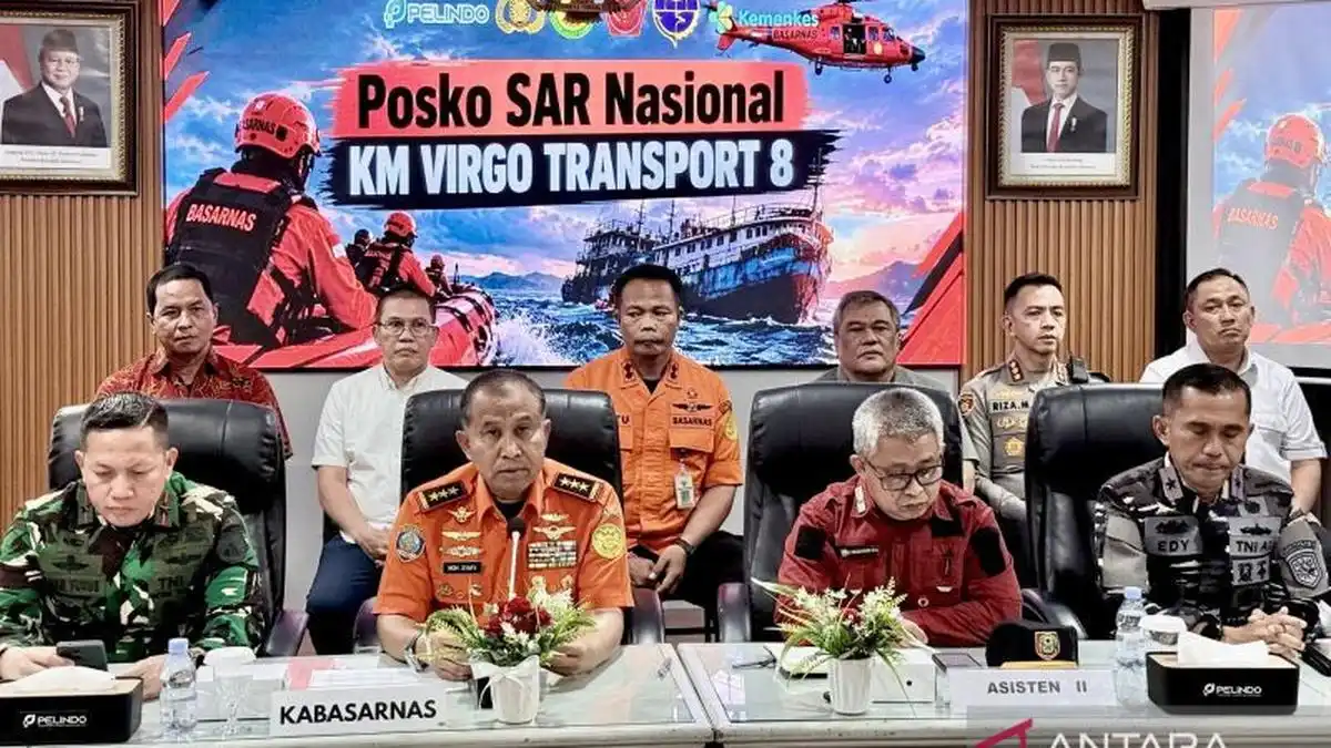 Pencarian KM Virgo Memasuki Tahap Kompleks, Tim SAR Menelusuri 55 Korban yang Belum Ditemukan