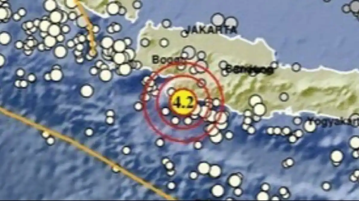 Gempa Laut Selatan Sukabumi M4,2 Terasa di Pelabuhan Ratu hingga Cianjur