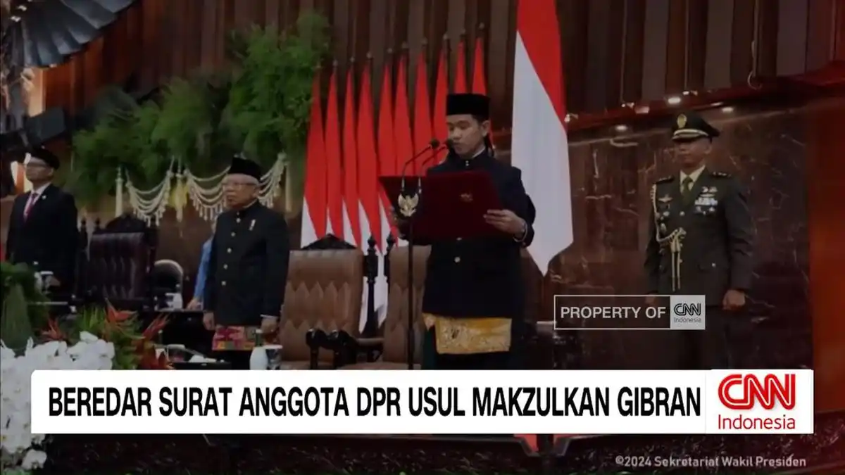 DPR Tanggapi Beredarnya Surat Usulan Pemakzulan Gibran
