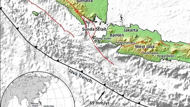 Ketika energi yang tersimpan tersebut dilepaskan, gempa bumi berkekuatan besar dapat terjadi dengan bidang patahan yang luas