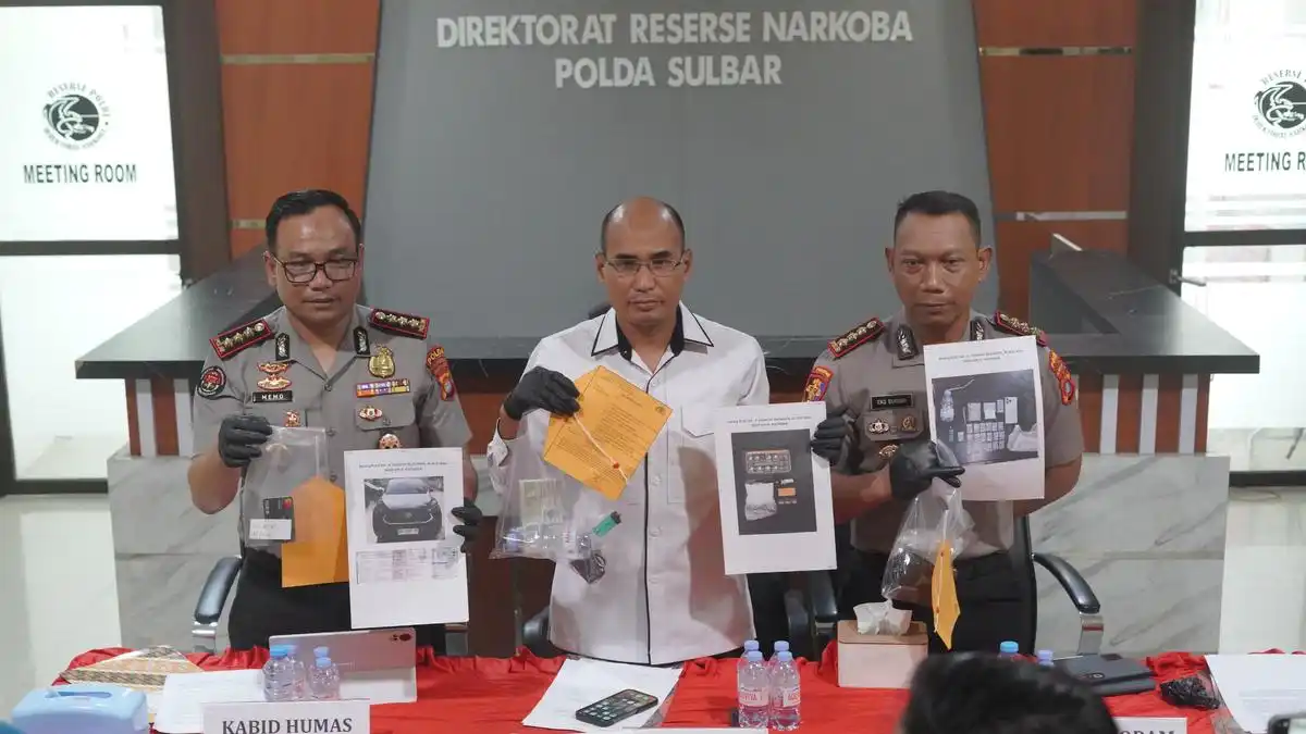 Tiga Tersangka Kasus Sabu di Sulawesi Barat, Polisi Ungkap Peran Anggota Polri dan Pejabat Pemprov