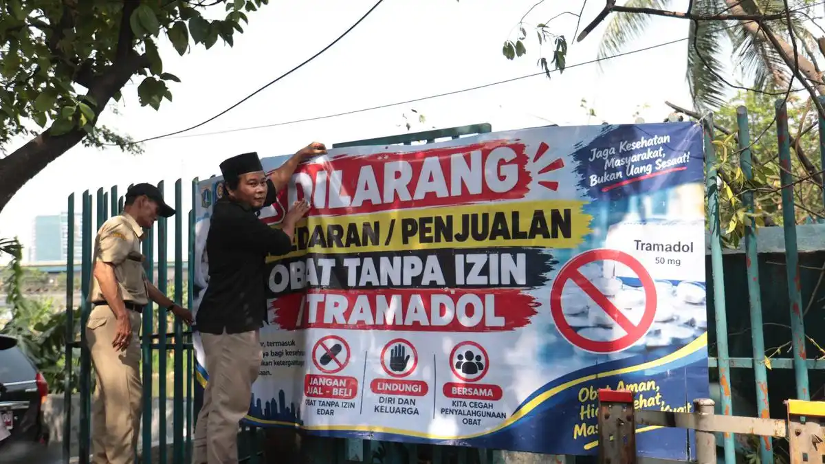 Razia Gabungan Mengungkap Temuan Tramadol di Lapak Pedagang KS Tubun